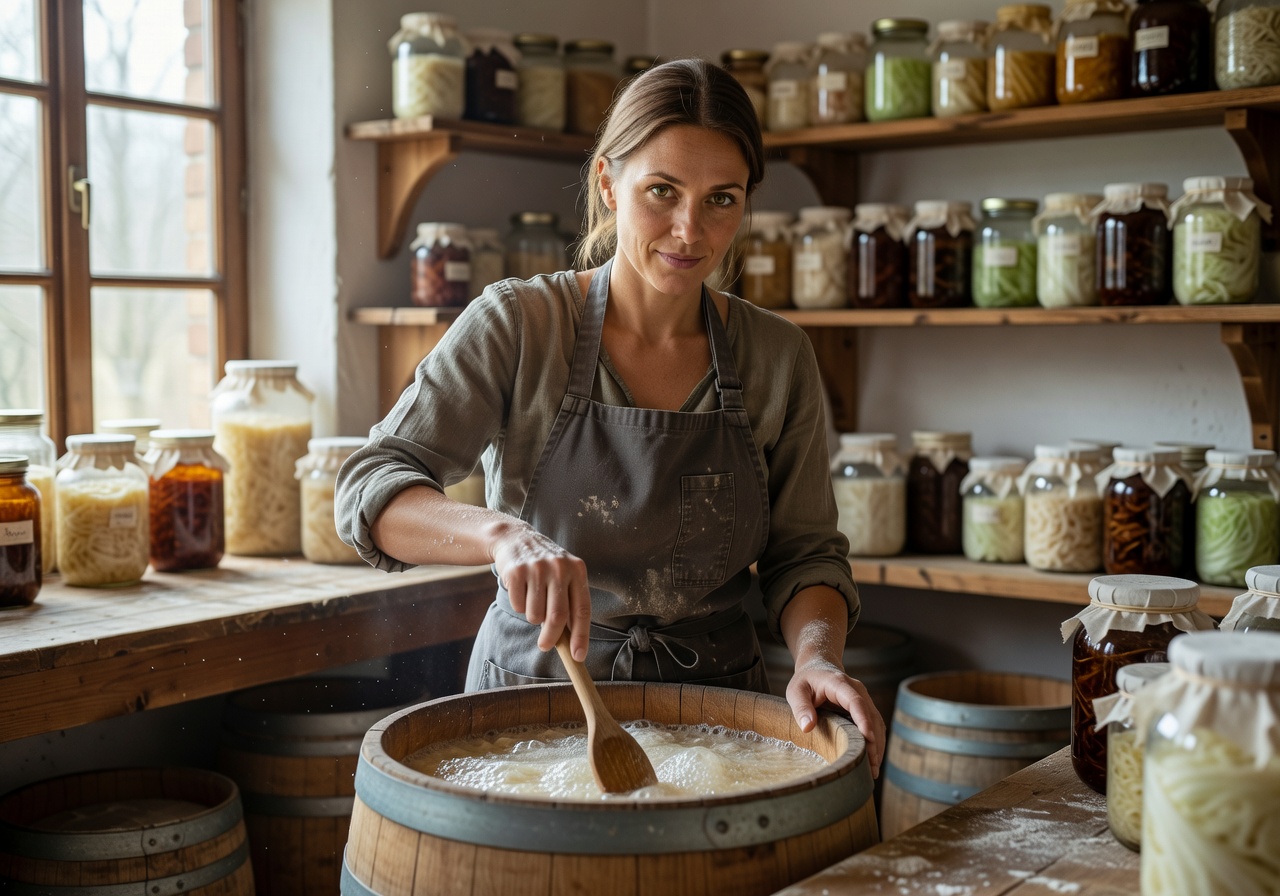 Lenka Vrábel, Halvorne founder and head fermentation practitioner